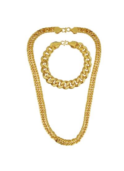 Chain Bracelet Combo Gold Plated